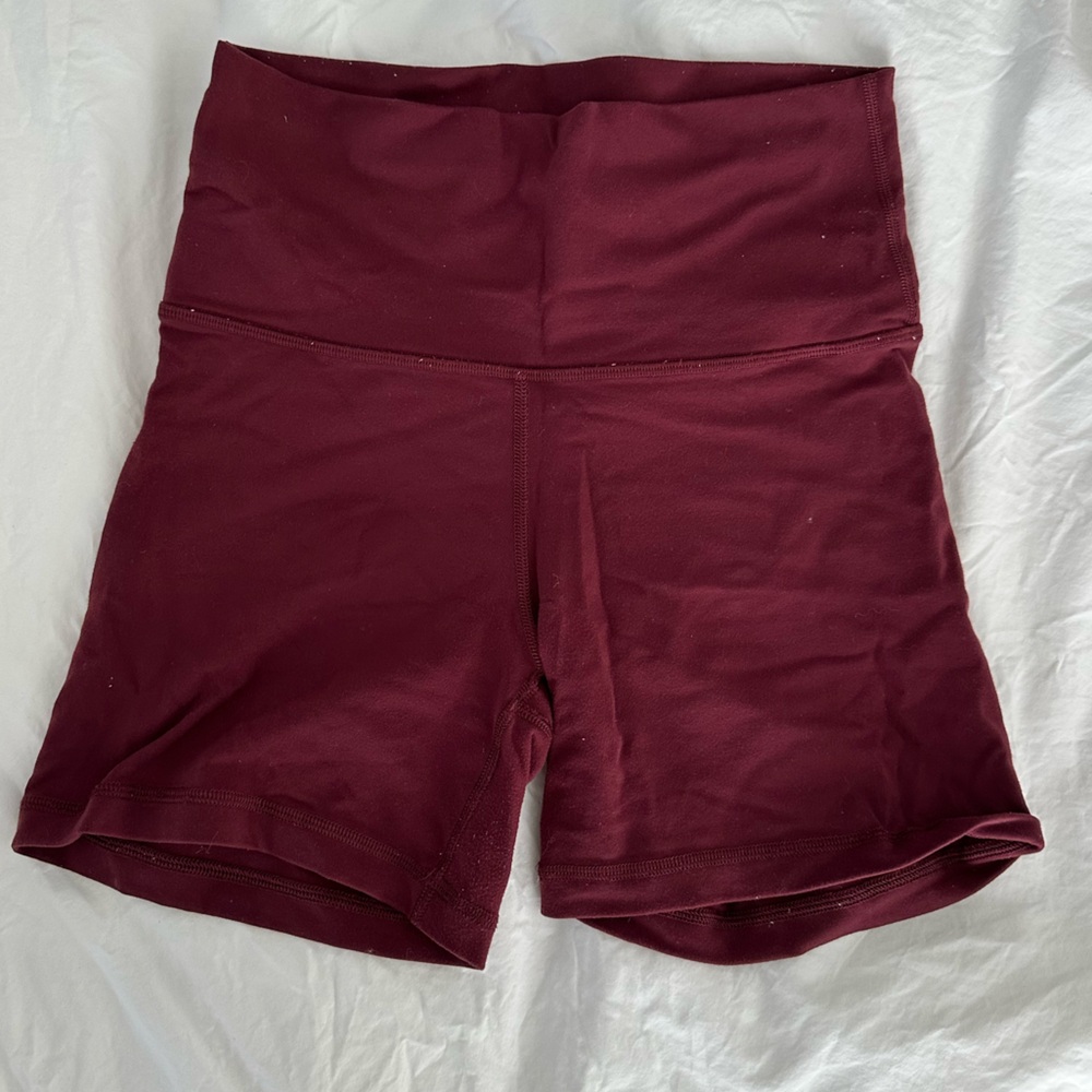 TNA Burgundy Biker Shorts